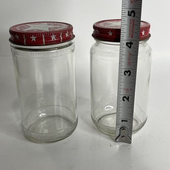 2 Vintage FLAVOR BUDS 100% PURE COFFEE GLASS BOTTLES / JAR Original Lids - Picture 7 of 11